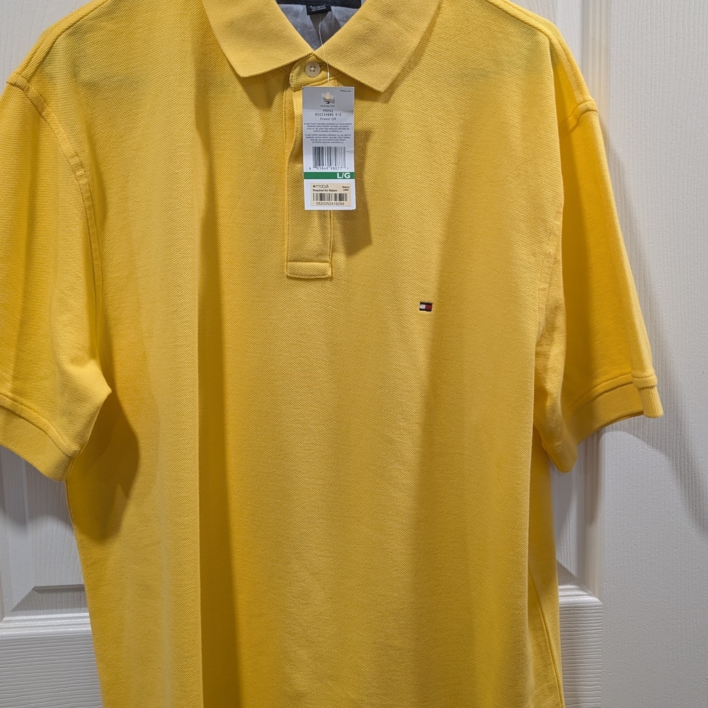 Tommy Hilfiger Yellow Polo Shirt Vibrant Style
